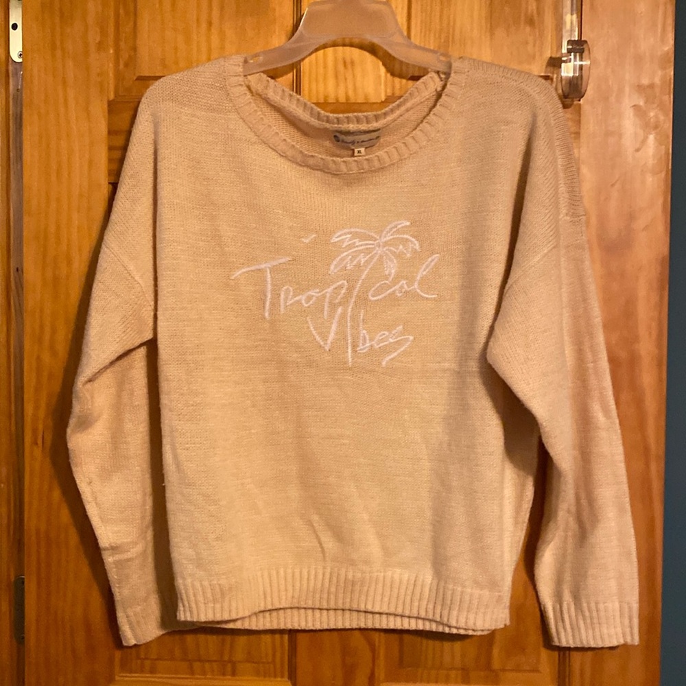 Beechley Goldfish Kiss Tropical Vibes Sweater
